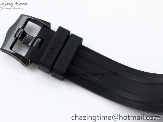 0405 Seamaster 300m 43.5mm Black Ceramic S+F 1:1 Best Edition Black Dial on Black Rubber Strap A WrinkleFree 7731